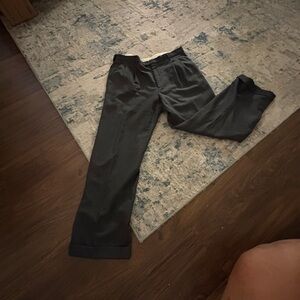 Valentino Men's Dark Gray Dress Pants